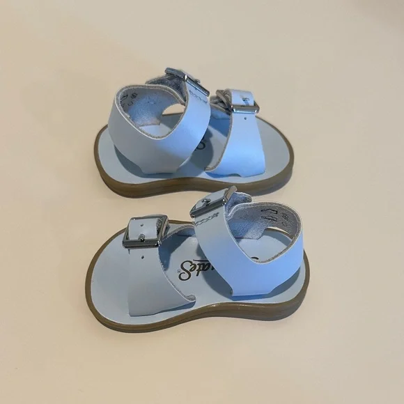 FootMates Light Blue Baby Sandals with Buckles - Picture 4 of 5
